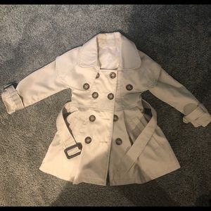 Toddler girl trench coat